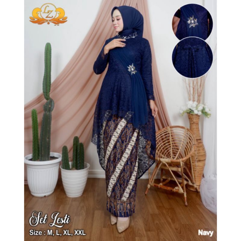 set Lesti kejora kebaya brokat modern