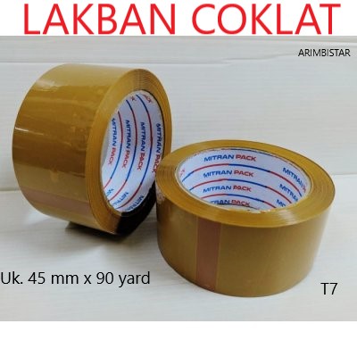 

Lakban Coklat Uk 45 mm x 72 yard T7