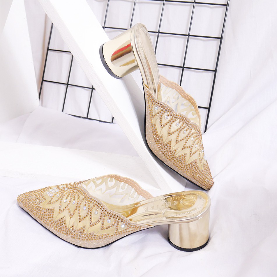 Bernike Shoes - Nesya Sandal Payet Hak 5cm Mewah