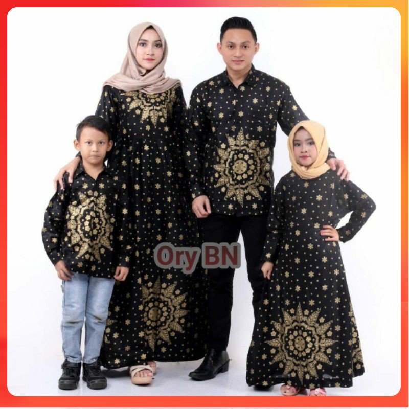 cople batik prada keluarga / seragam batik prada keluarga