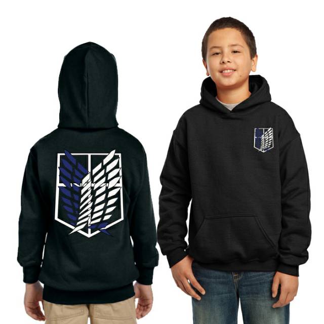 JAKET HOODIE ANAK ANIME ATTACK ON TITAN - IMPORT QUALITY