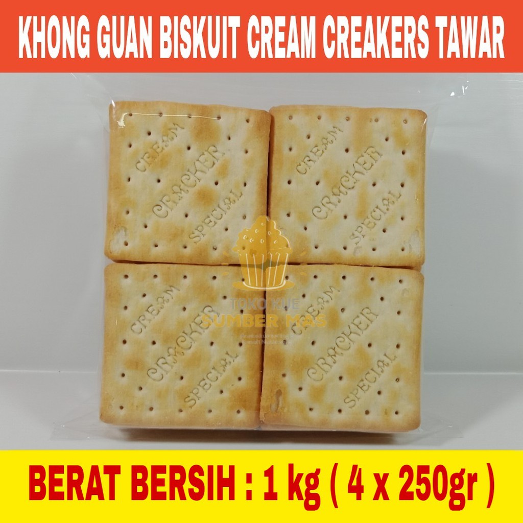 BISKUIT CREAM CRAKERS / BISKUIT GABIN / GABIN TAWAR 1 KG