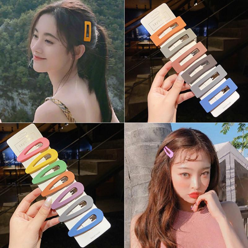 7 / 10 / 12pcs / Set Jepit Rambut Poni Gaya Korea Untuk Wanita