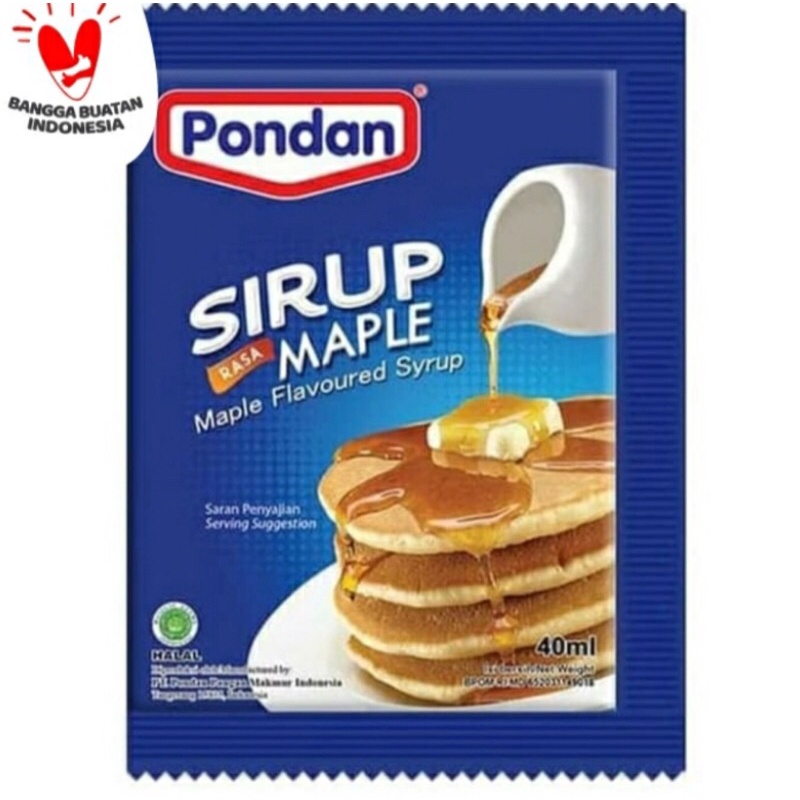 Pondan Sirup Rasa Maple 40ml Maple Flavoured Syrup