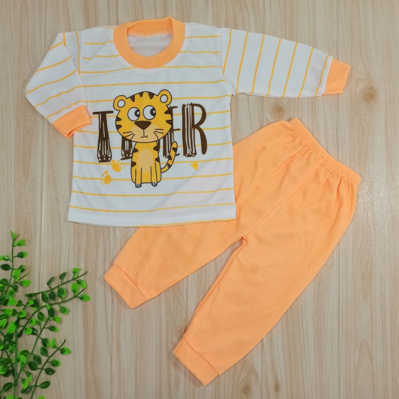 [Ss-8025] Piyama Bayi 0-9bulan, Pakaian Bayi, Baju Setelan Anak, Baju Tidur Anak