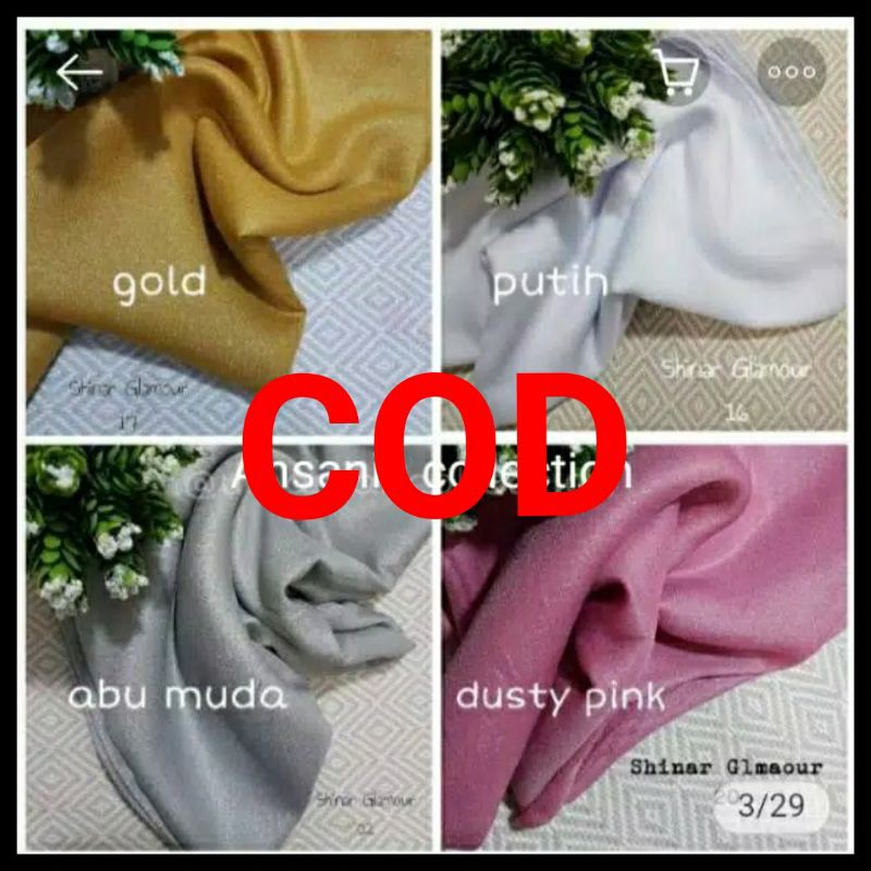 Shinar Glamour Ansania Square  - Jilbab Segiempat Sinar-2