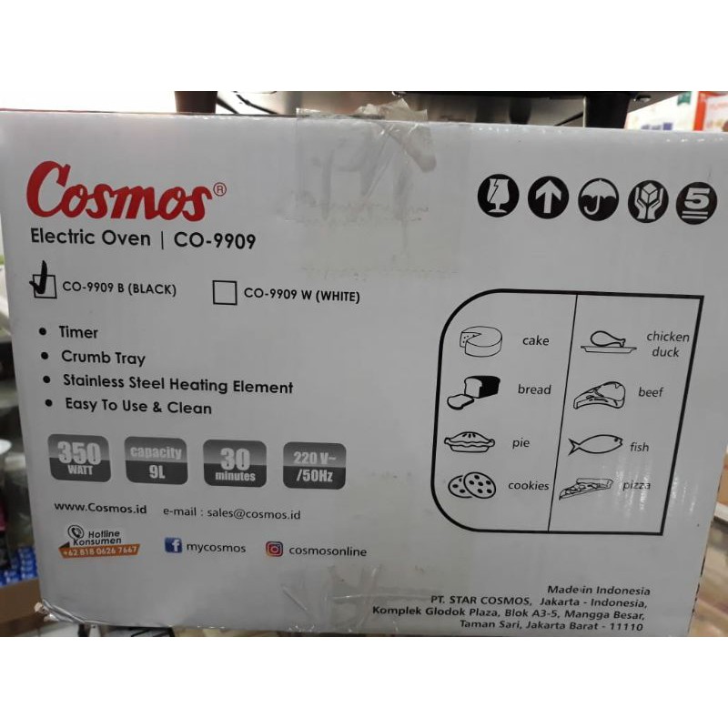 Oven Cosmos 9liter CO9909