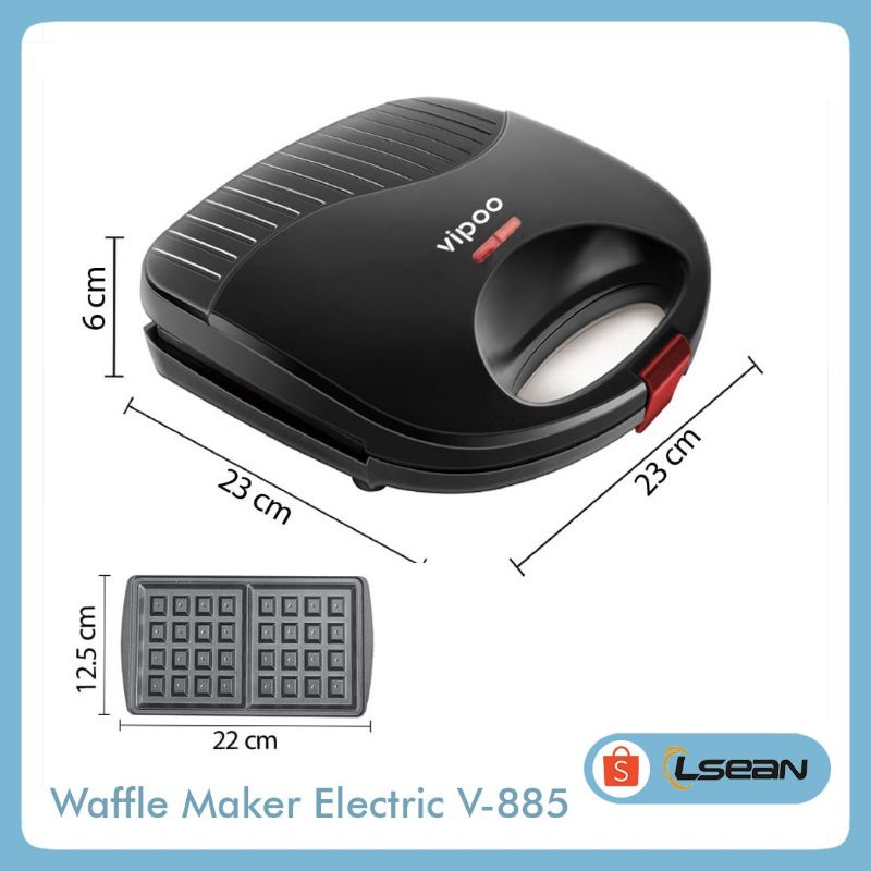 WAFFLE /CROFFLE MAKER ORIGINAL VIPOO | PEMANGGANG ROTI WAFFLE 2 LAPIS