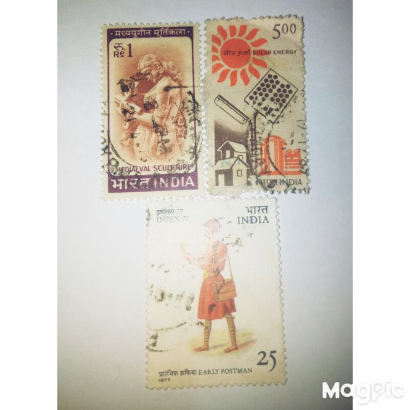 

prangko kuno set India no100