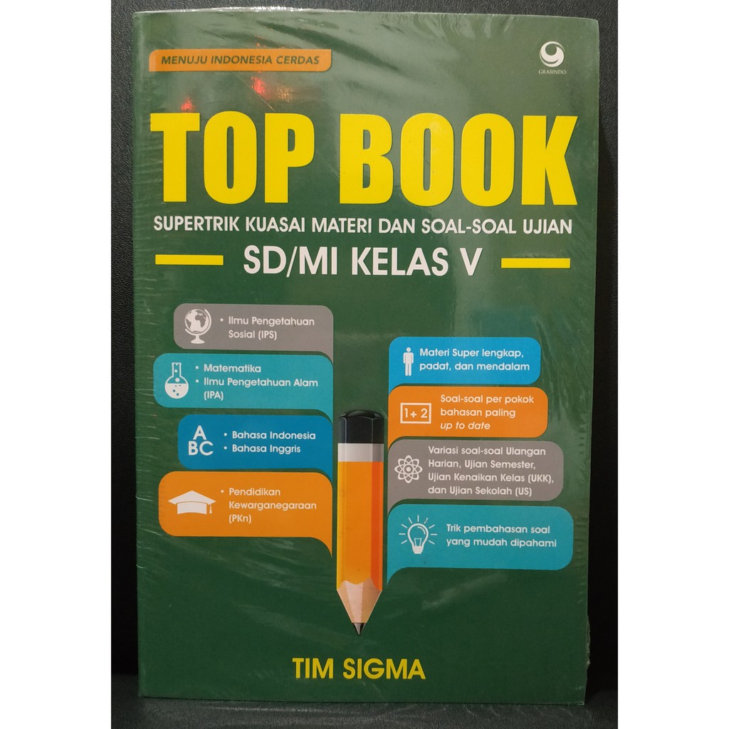 

Buku Soal Top Book Supertrik Kuasai Materi dan Soal-soal Ujian SD Kelas 5