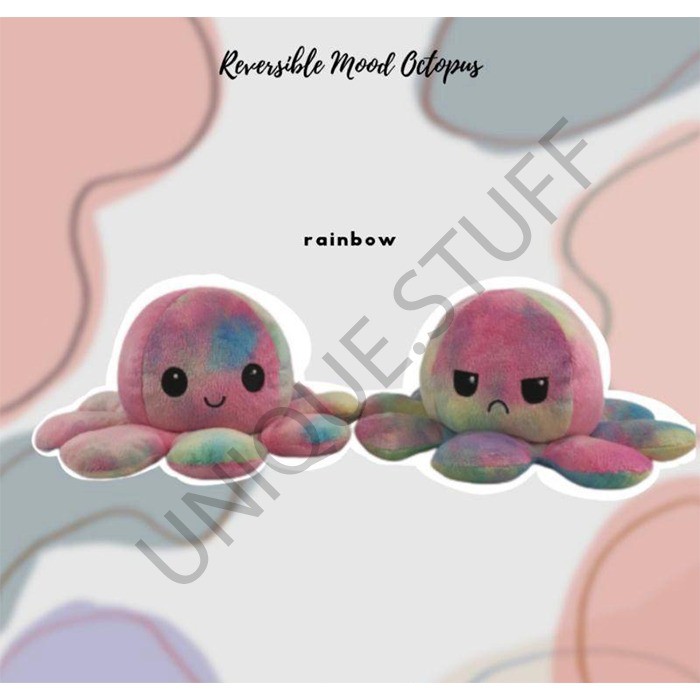 Reversible octopus boneka tik tok cumi boneka tik tok bolak balik