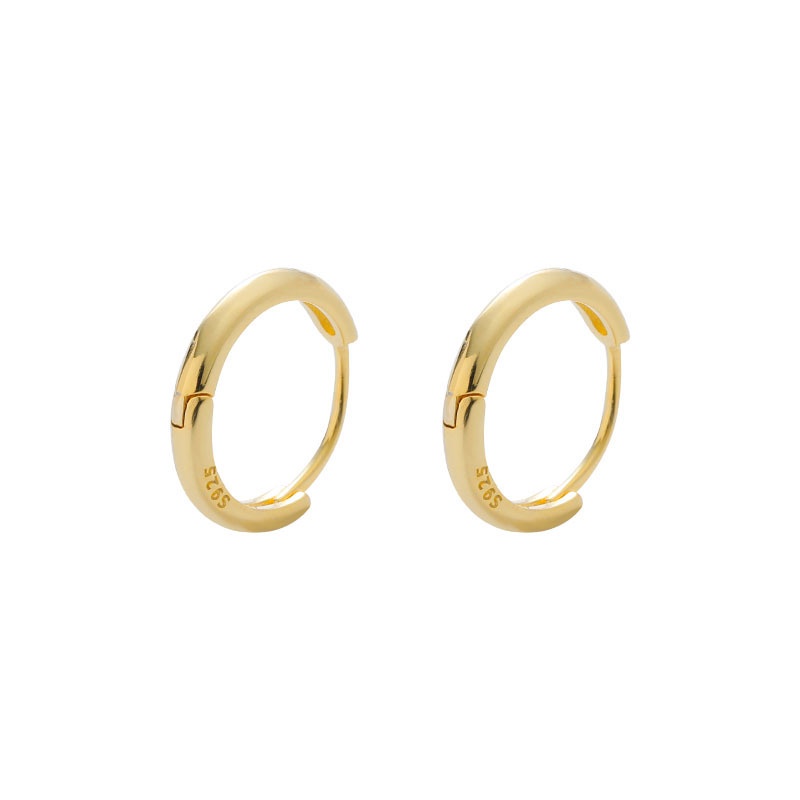 1pair Korean Fashion Studs Earrings for Women Girls Simple Smooth Hypoallergenic Ear Jewelry