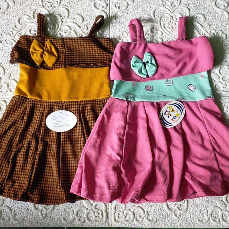 DRESS SABRINA TALI ANAK // RANDOOM // USIA 1-2 TAHUN