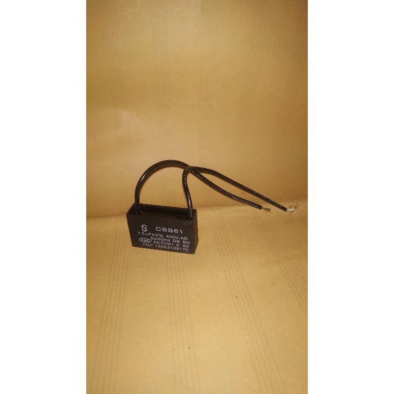 KAPASITOR KIPAS ANGIN 1,5 MIKRO UNTUK MIYAKO,COSMOS,SANEX, DLL