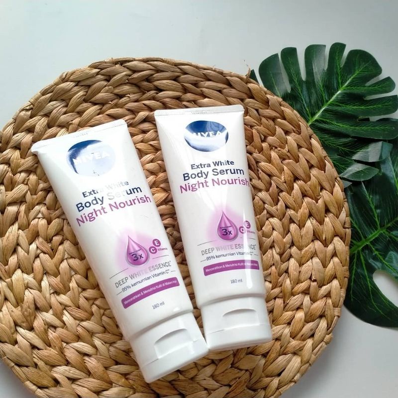 NIVEA Body Serum Extra White Night Nourish 180ml || Body Lation || Handbody || Body Serum || Nivea