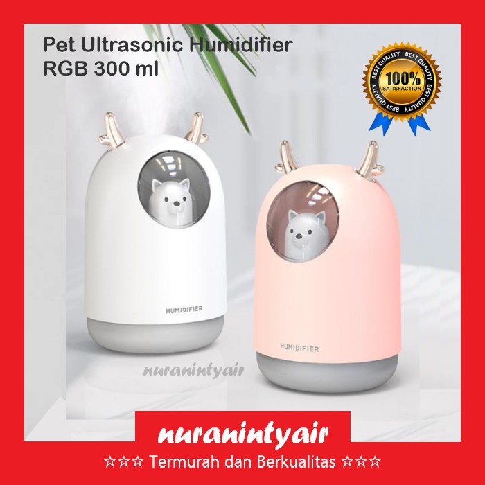 Air Humidifier Diffuser Aromaterapi Ultrasonic Desain Lucu Unik RGB