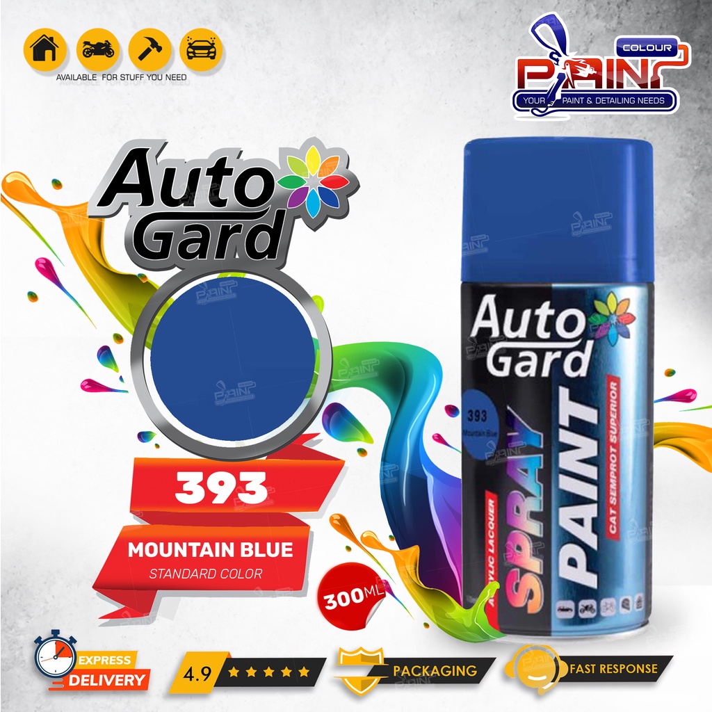 AutoGard Montain Blue AG-393 Cat Semprot Akrilik Mobil Motor Helm