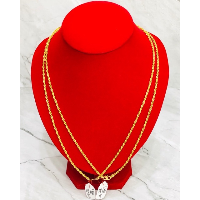 Kalung tambang dewasa 1,5 gram kadar 375