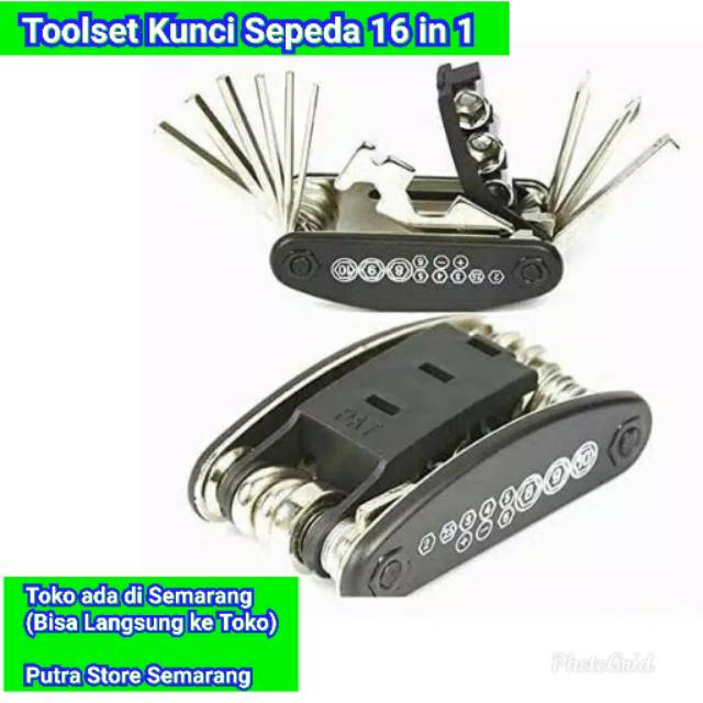 Kunci Set Sepeda Toolset Sepeda Set Kunci Sepeda 16 in 1