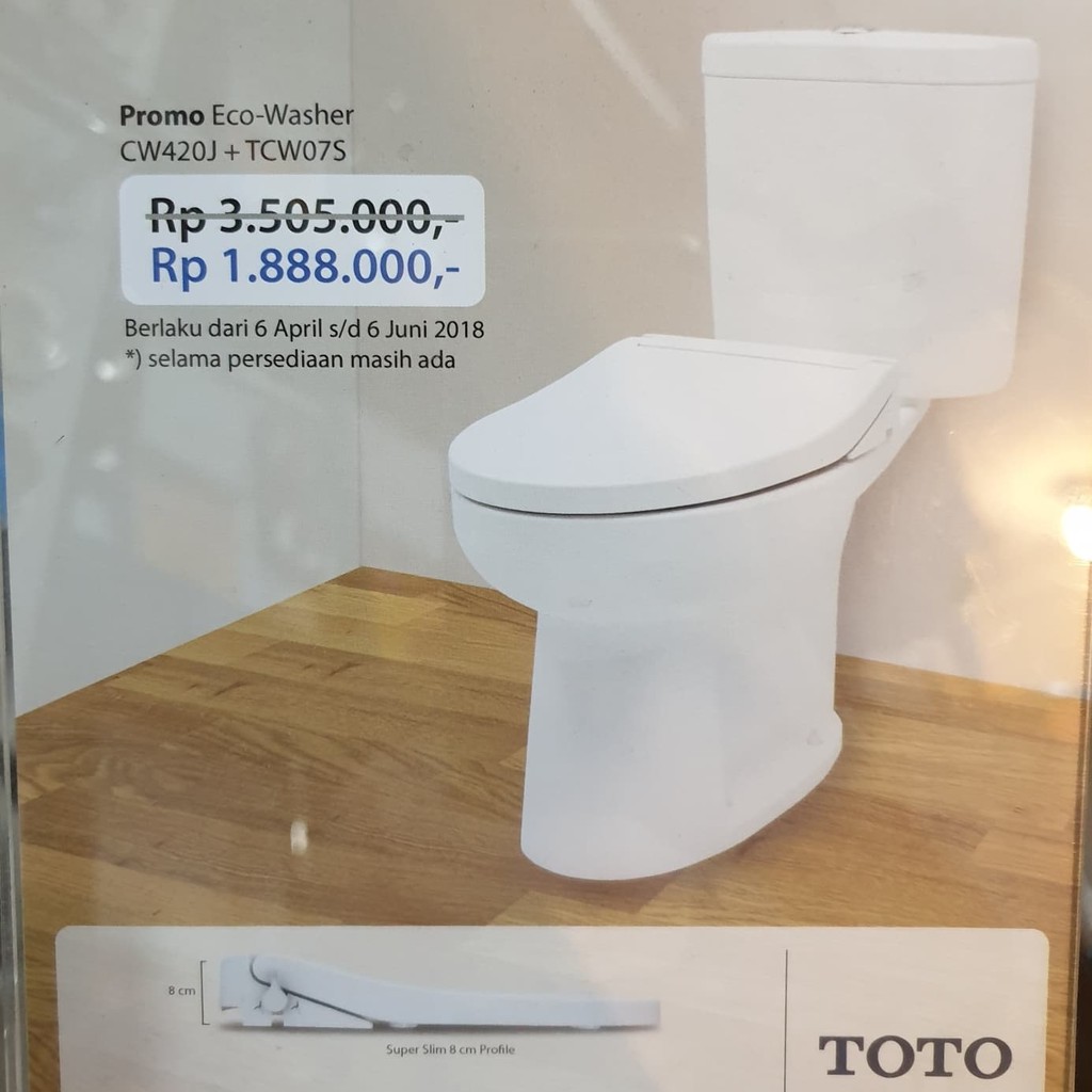 Closet Duduk Toto Promo Eco Washer Cw420jw F Tcw07s Indonesia