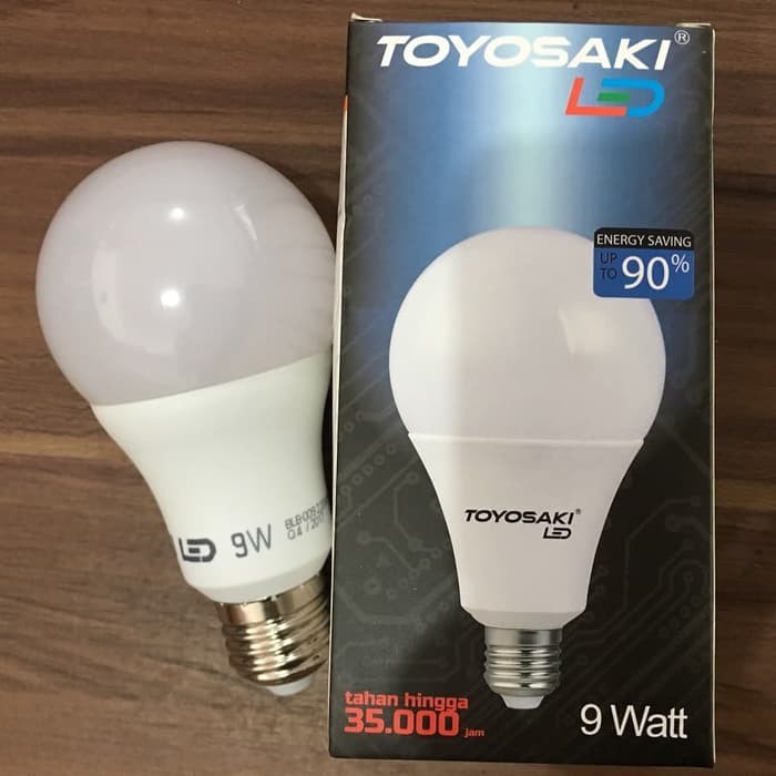 Lampu LED Toyosaki Garansi 9W 9 Watt Bergaransi Satu Tahun