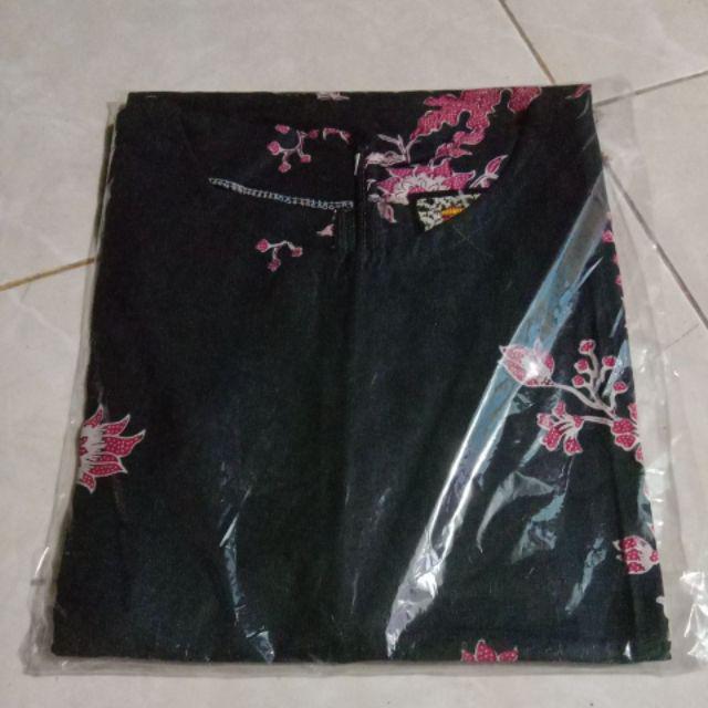 Tey-17 Batik Wanita Asj Sa Hrb026 Kenongo Kemeja Tosca Pendek
