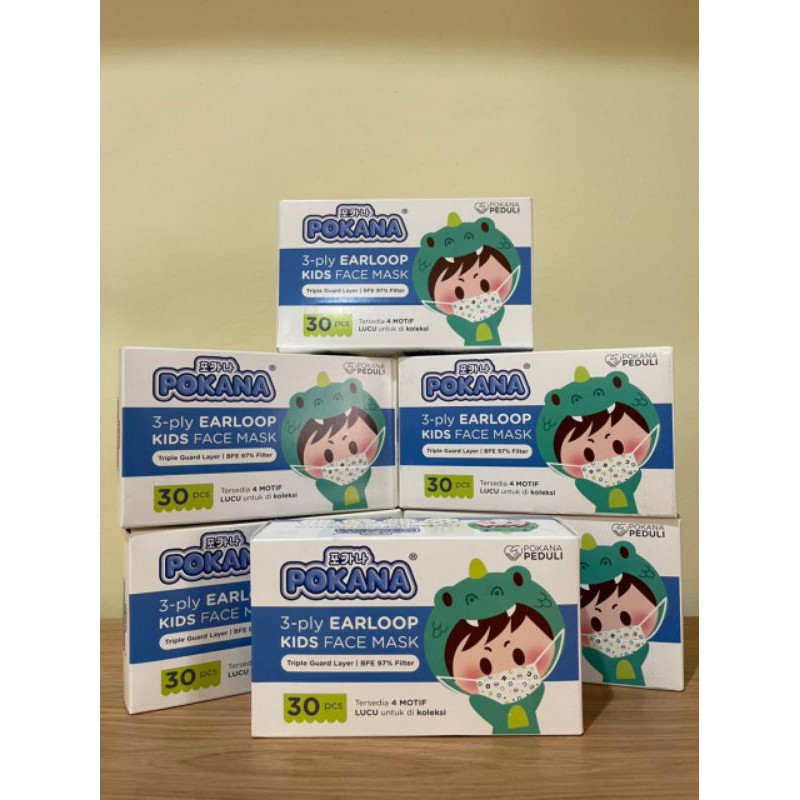Masker pokana kids isi 30