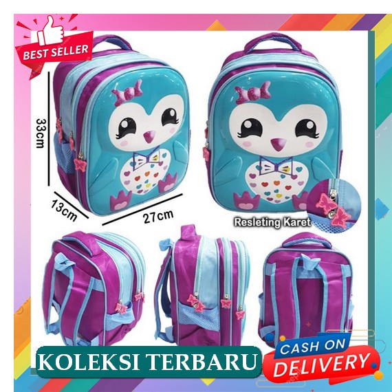 Tas Boba Anak Sekolah Tk Perempuan Gratis Botol Minum Ransel Gendong Kecil Paud Ransel Wanita Sg899 