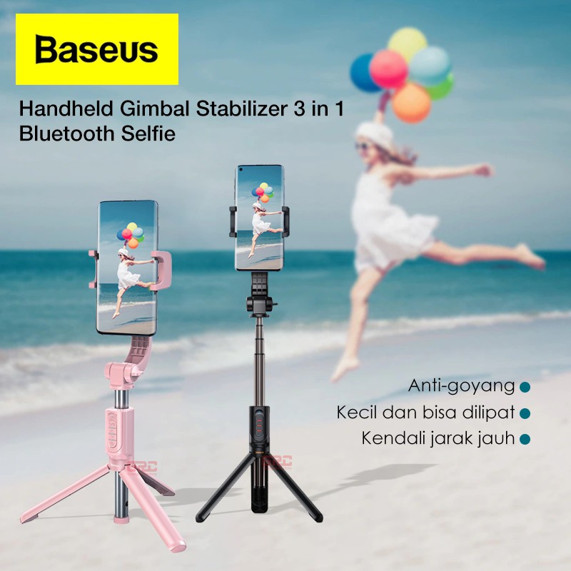 Tongsis Tripod Selfie Stick Stabilizer Baseus Remote Selfie Gimbal