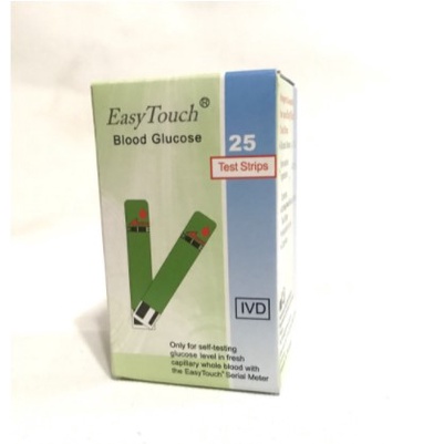 ✅COD - EASY TOUCH STRIP TEST CEK GULA DARAH GDS ISI 25 STIK GLUCOSE EASYTOUCH 100% ORIGINAL - RUANGA