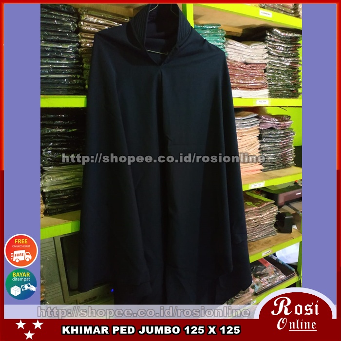 JUMBO WOLPEACH PED ANTEM XXL / JILBAB HIJAB SYARI JUMBO WOLFIS-4