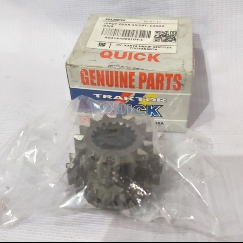 Input Gear 15T / 19T Cakar Baja (Bajak Cakar Baja ) Quick