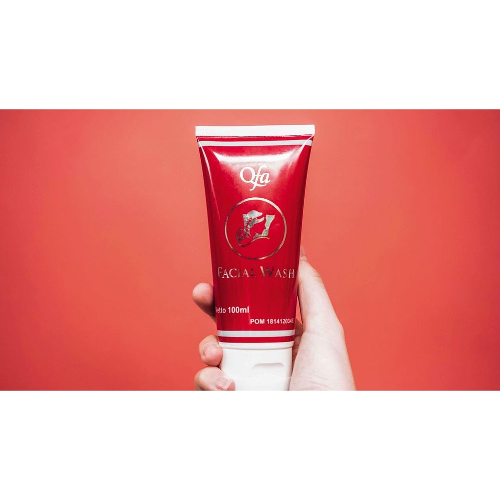 Qfa Facial Wash Sabun Cuci Muka Untuk Jerawat Pria dan wanita Sabun Penghilang Jerawat Dan Bekasnya 