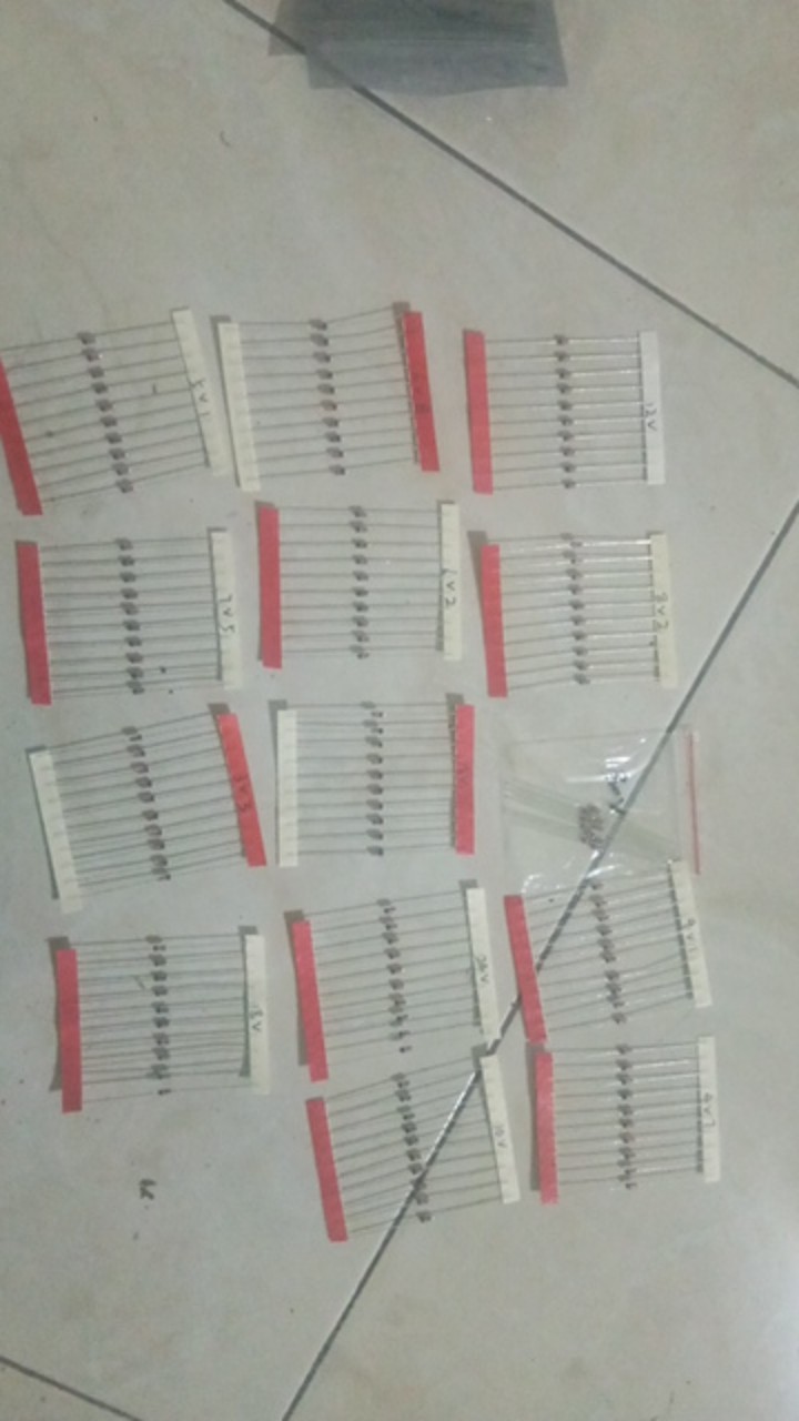1 / 2w 0,5w Regulator 140pcs Zener Diode Aneka Assortment Set Kit Elektronik Baru Diy
