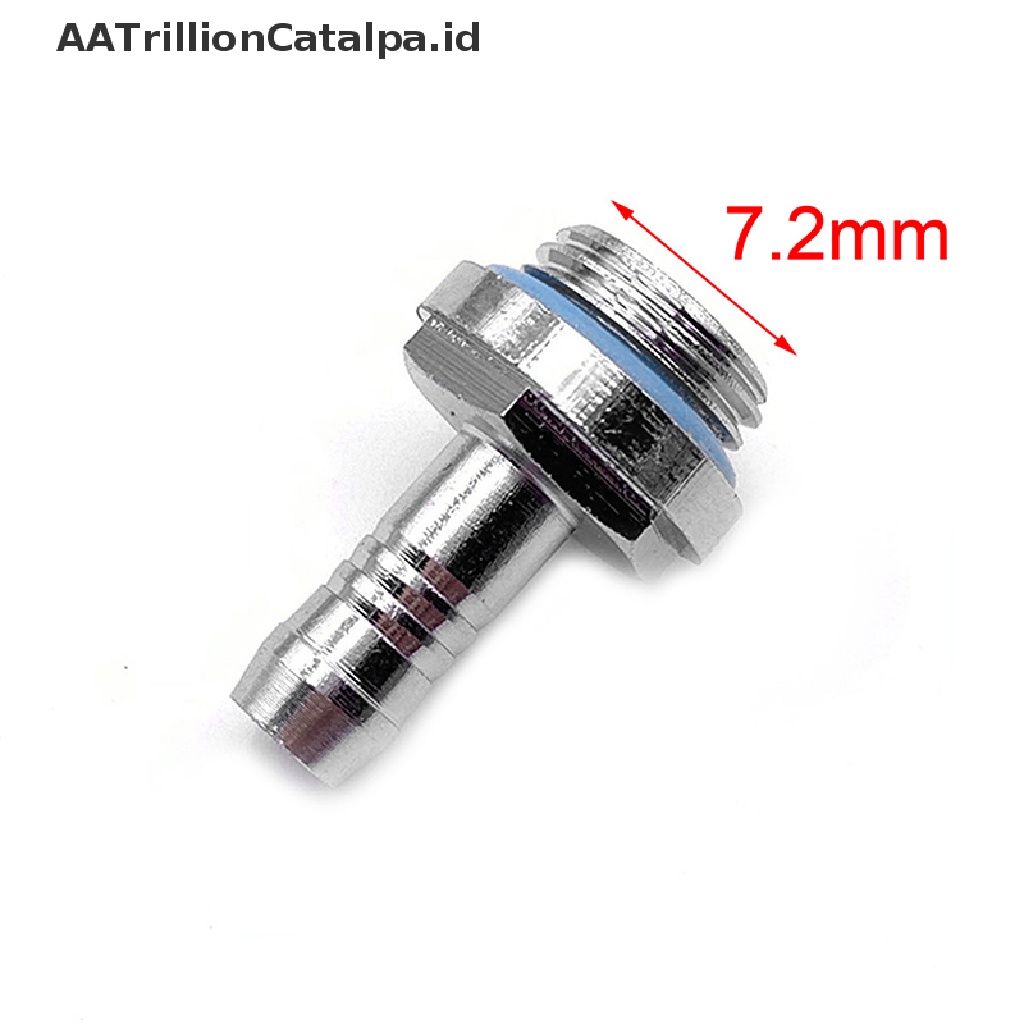 Aatrillioncatalpa 6pcs Barb Konektor Ulir G1 / 4 Untuk Sistem Pendingin Air PC