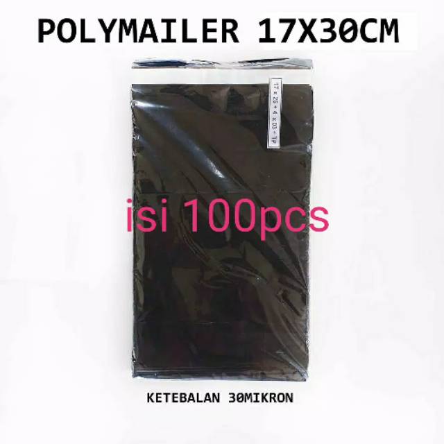 Plastik Polymailer + Lem 17x30 cm / Plastik Amplop Online Shop isi 100 pcs