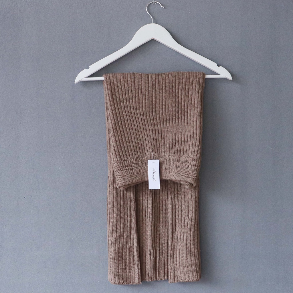Ahlami- Kala Skirt Rok Rajut Premium Rok Span Knit Tebal Rok Rajut Span Rok Span Premium Rok Kerja Rok Formal Premium-MOCCA (RAJUT)
