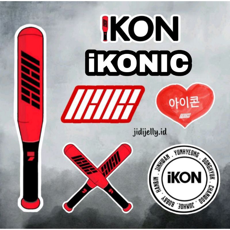 STICKER Vinyl iKON (7pcs) | STIKER KPOP Vinyl Anti Air