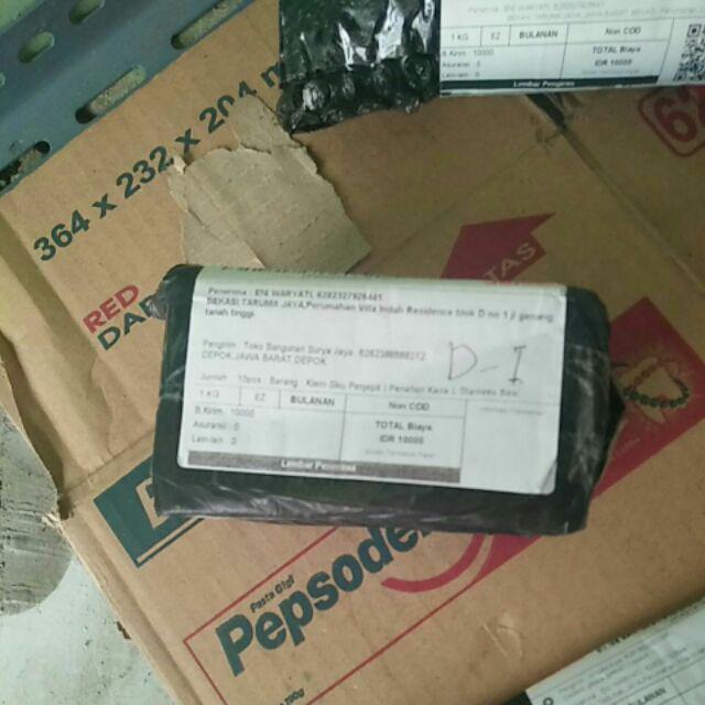 Klem Siku Penjepit | Penahan Kaca L Stanlees Besi