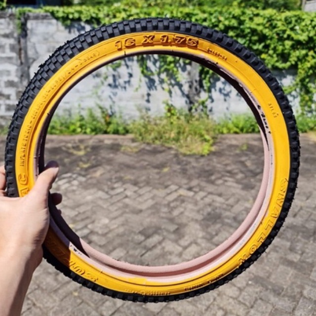 Ban Luar Swallow 16 x 1.75 / 2.25 Original Kuning Hitam