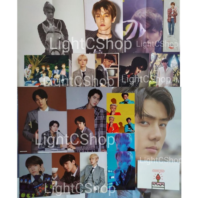 EXO Poster Postcard  SC 1 BILLION VIEWS OCEAN,WHAT A LIFE,Sehun SG 2021,Exploration,Elyxion