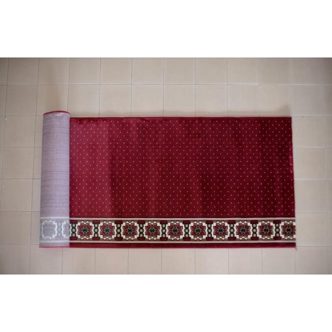 Karpet Masjid Mecca Karpet Masjid Permeter Sajadah Roll Tebal 120X600