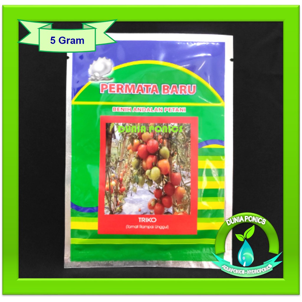 Benih Bibit Tomat Rampai TRIKO Permata Baru 5 Gram Original Pack