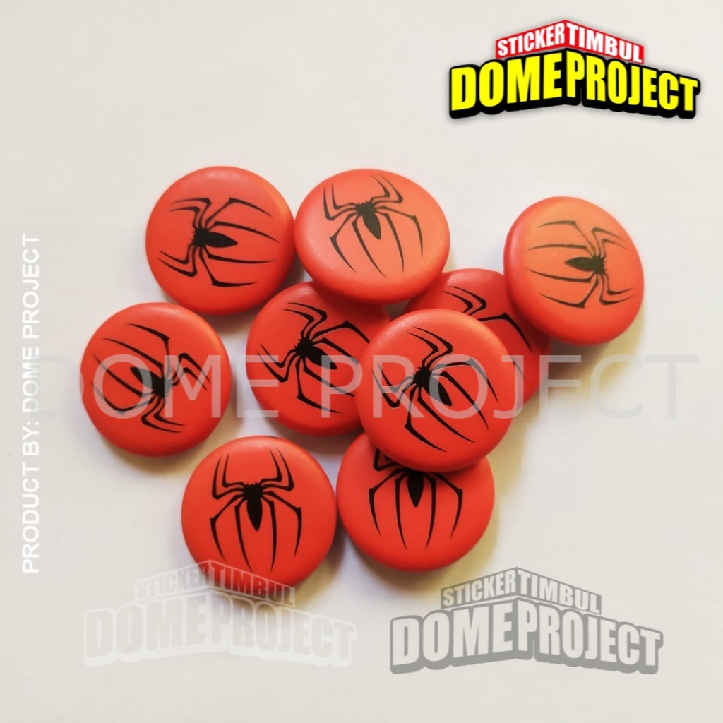 SPIDERMAN PIN PENITI 25MM BUTTON PIN AKSESORIES ROMPI AKSESORIES TAS