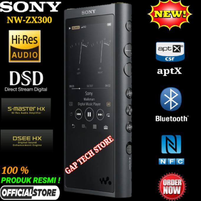 Sony NW ZX300 Hi-Res Walkman 64GB Digital Music Player Original