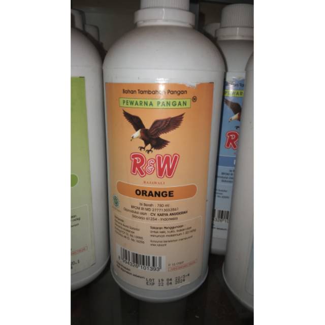 

Pewarna Makanan R&W Orange 750 ml