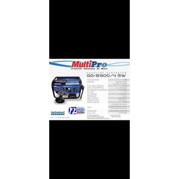 multipro genset gg 8900 4 sw genset bensin 4 tak