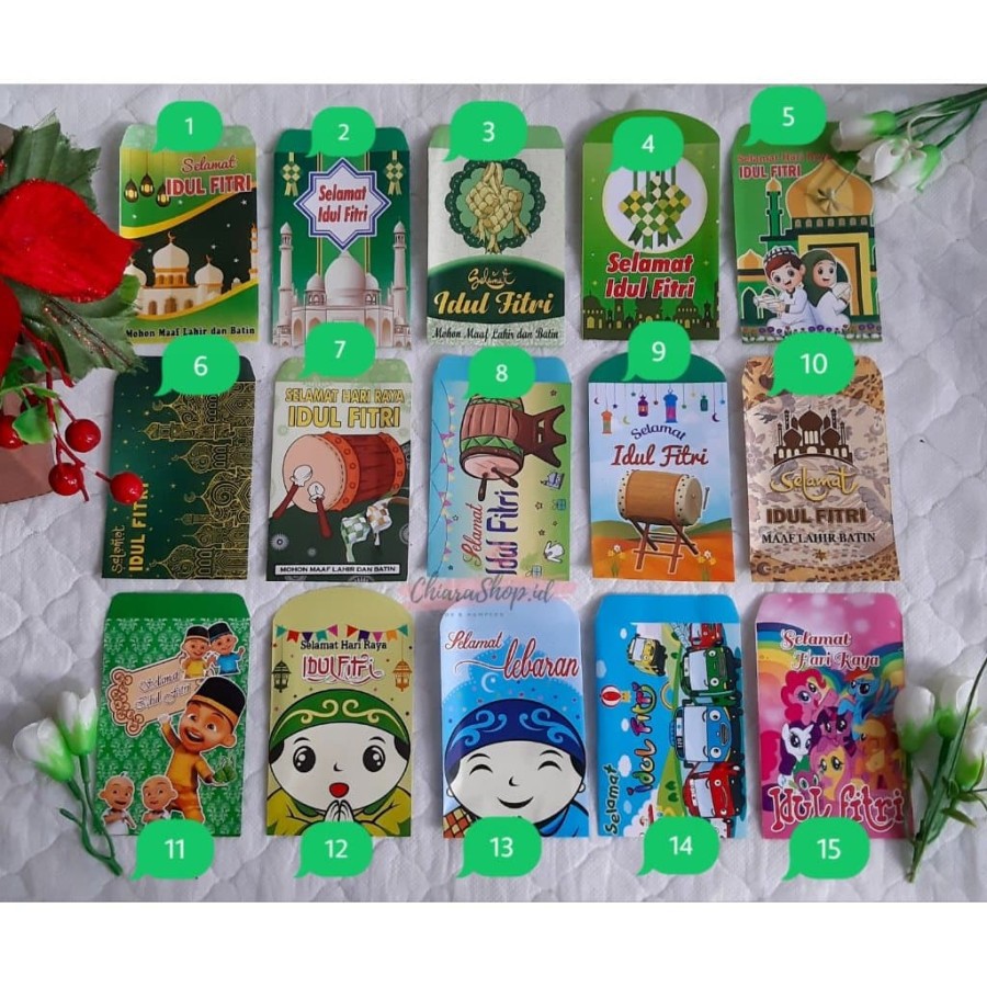 

Amplop Angpau Lebaran / Angpao Lebaran /Angpau Amplop Idul Fitri Kecil Harga murah kualitas bagus