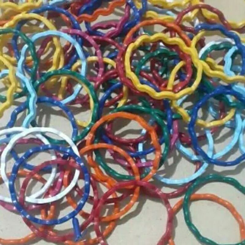 GELANG KRINTING warna warni isi 100 pcs grosir