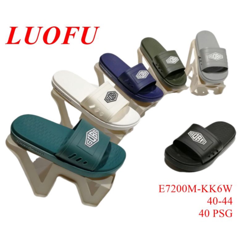 sandal slip on loufu original sandal cowok slip on loufu original